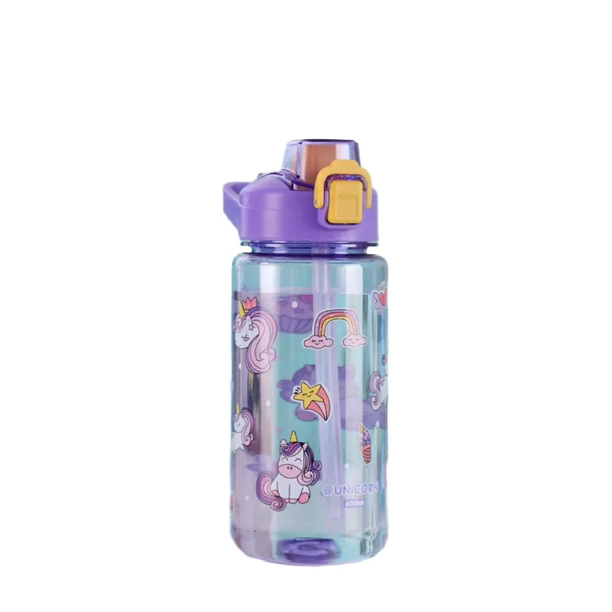 Drink Bottle With Straw And Lid Spill Proof
